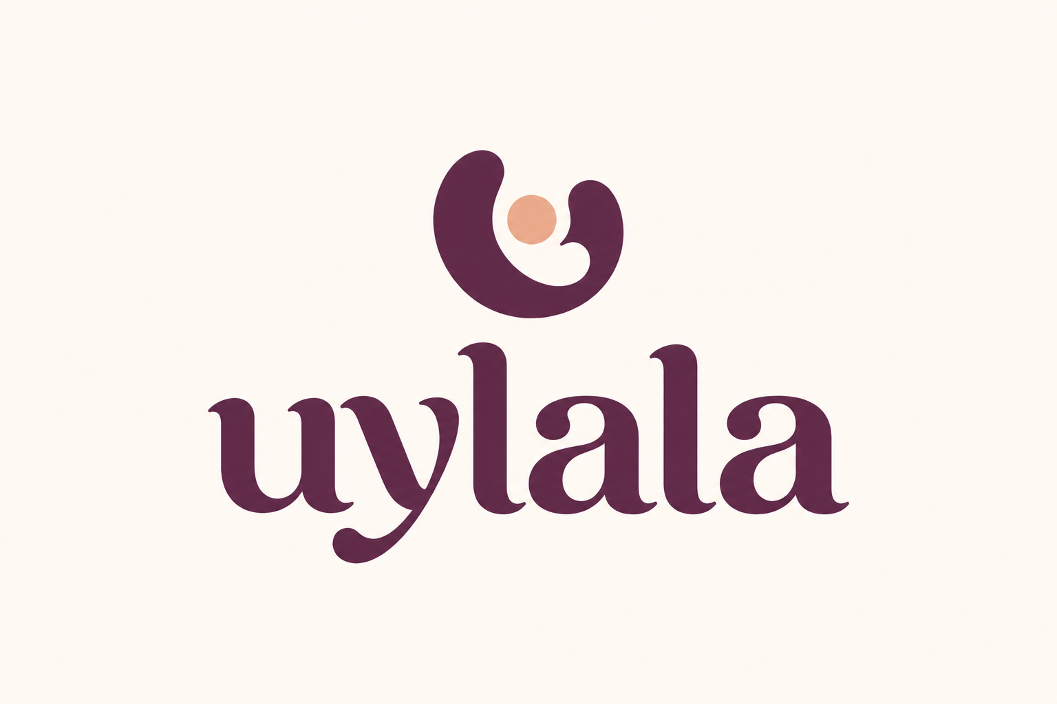 Uylala mother-and-child embrace logo